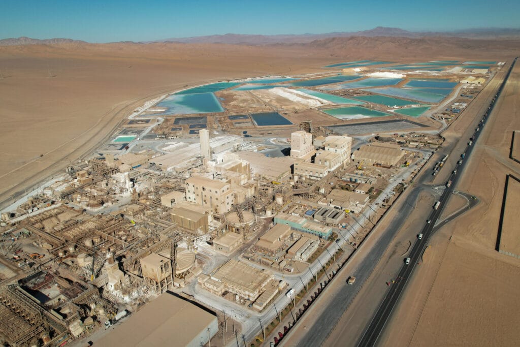 SQM Lithiumkarbonat-Produktion in Chile